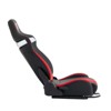 Dolonm Universal PVC Bucket Style Reclinable Sport PU Leather Simulator Racing Seat with Adjustable Lock Slide - 3 of 4
