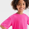 Girls' Short Sleeve Boxy T-Shirt - All In Motion™ - 3 of 3