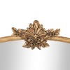 Olivia & May 26"x36" Metal Floral Orante Antique Curved Wall Mirror Gold: Elegant Rectangular Design, No Assembly Required - 3 of 4