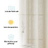 HLC.ME Abbey Faux Linen Textured Semi Sheer Privacy Light Filtering Window Grommet Thick Curtain Panels, Set of 2 - 3 of 4