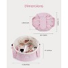 Narwey Barrel Drawstring Makeup Bag, Large Quilted Puffer Cosmetic Bag - 3 of 4