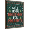 Amanti Art Will Trade Brother for Presents by Andreas Magnusson Canvas Wall Art Print Framed - 2 of 4