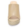 Allegra K Women's Open Toe Padded Insole Slip-on Platform Espadrille Sandals - 2 of 4