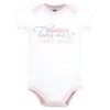 Hudson Baby Infant Girl Cotton Bodysuits, Toile Floral - 3 of 4