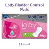 MoliCare Premium Lady Bladder Control Pads, Light Absorbency, 4.5 in x 10.5 in, 14 Count, 1 Pack - 2 of 4