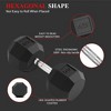 PVC Hex Dumbbell Weight Set, Multiple Sizes Exercise & Fitness Dumbbells, 50LBS x2 Pairs for Muscle Toning - 3 of 4