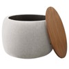Modway Perla Woven Heathered Fabric Upholstered Storage Ottoman - 2 of 4