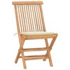 vidaXL Outdoor Dining Set Teak Compact Foldable Outdoor Dining Set - 2 of 2