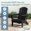 Hyleory HDPE Folding Adirondack Chair  – Weather-Resistant Outdoor Lounge Chair - 4 of 4