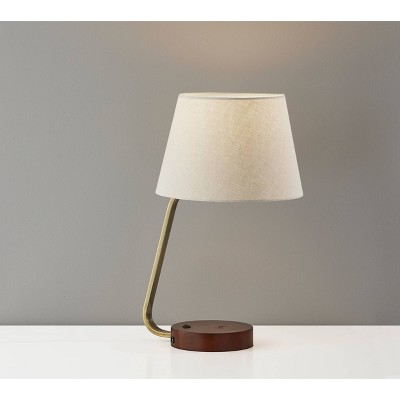 Louie Desk Lamp Antique Brass - Adesso