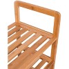 BirdRock Home 3-Tier Free Standing Bamboo Shoe Rack with Handles - 3 of 4