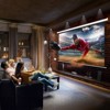 VEVOR Motorized Projector Screen, 120 inch 16:9 4K 1080 HD Electric Projector Screen, Automatic Projection Screen, Black+White - 2 of 4