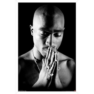 Trends International Tupac - Praying Framed Wall Poster Prints - 1 of 4