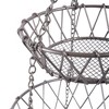 Satin Nickel 3 Tier Hanging Fruit Basket - 3 of 4