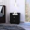 TIRAMISUBEST Nightstand 22"H - Black Mobile File Cabinet - 2 of 4