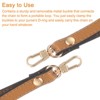 Unique Bargains Leather Removable Wallet Keychain Bag Replacement Wristlet Strap - 4 of 4
