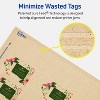 Avery Printable Rectangle Scalloped Tags with Sure Feed Technology, 2" x 1-1/4", Kraft Brown Cardstock, Print-to-the-Edge, Laser/Inkjet, 450 Total - 4 of 4