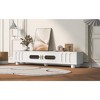 MOEPISY Modern TV Stand for TVs up to 80 Inches, Entertainment Center with Glass Door, TV Storage Cabinet with Solid Wood Legs - 4 of 4