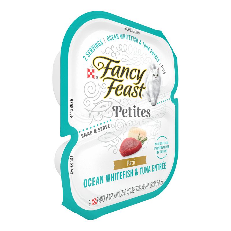 Fancy Feast Petites Ocean White Fish and Tuna Pate Wet Cat Food - 2.8oz, 5 of 9