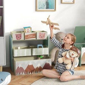 Whisen Toy Organizer with 6 Storage Bins, Kids Storage Unit for Bedroom, Kids Room, Gift for Kids - 1 of 4