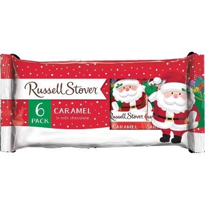 Russell Stover Caramel Holiday Santa Pack - 6oz/6ct