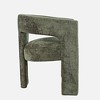 Jofran,Gwen Modern Luxury Jacquard Fabric Upholstered Sculpture Armchair- Green Color - 4 of 4