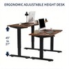 QingMoon Electric Standing Desk, Adjustable Height Stand up Desk, Modern Computer Table with USB Charging Port and Memory Presets for Home Office - 2 of 4