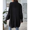 Coolmee Women Fashion Casual Oversized Open Front Long Sleeve Chunky Knit Cardigans Sweaters Outerwear Coats - 4 of 4