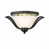 Z-Lite Lagoon 3 - Light Semi-Flush Mount in  Matte Black - 2 of 4