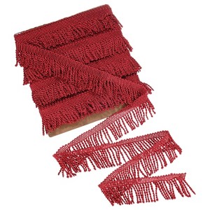 Unique Bargains Polyester Boho Durable Multipurpose Curtain Fringe Trim 2.4 Inch 1 Pc - 1 of 4