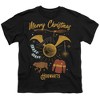 Harry Potter Merry Christmas From Hogwarts Kids T-Shirt For Youth Black X Large - 2 of 4