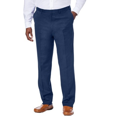 KingSize Men's Big & Tall Linen Blend Plain Front Dress Pants