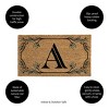28" x 16" Monogram Coir Mat, Letter  "A" - 3 of 4