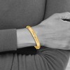 Black Bow Jewelry 8mm 14k Yellow Gold Florentine Engraved Hinged Bangle Bracelet, 7 Inch - 3 of 4
