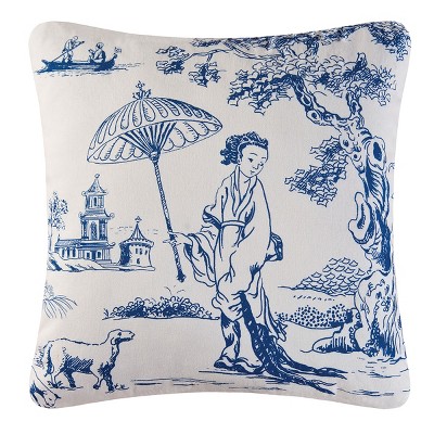 C&F Home Colonial Williamsburg 18" x 18" Geisha High Definition Pillow