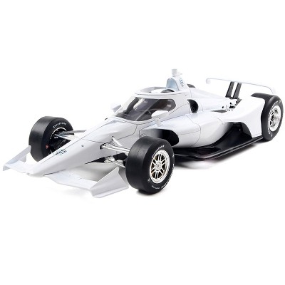 Dallara IndyCar Blank White "Autograph Car" "NTT IndyCar Series" 1/18 Diecast Model by IXO Models