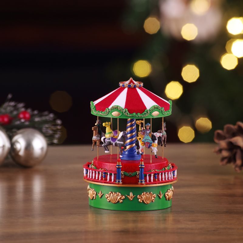 Mr. Christmas Animated Mini Carnival Music Box Christmas Decoration, 5 of 7