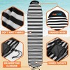 SUN CUBE Surfboard Sock Cover, Surf Bag for Surfing Board, Protective Stretchy Sock Sleeve Longboard Hybrid Shortboard - 2 of 4