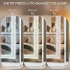 CIPACHO 31.5"x22.8" White Hollywood Vanity Mirror - Crystal Light Strip, 3 Color Dimmable, Smart Touch & 10X Magnification - 4 of 4