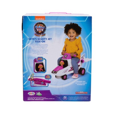 PAW Patrol Skye Fighter Jet Kids&#39; Ride-On Vehicle with Lights, Sounds, Storage and Walking Bar_13