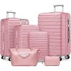 KTMBDW 6 Piece Luggage Set, ABS Hardside Expandable Suitcase with Spinner Wheels TSA Lock, Travel Suitcases for Men/Women - 2 of 4