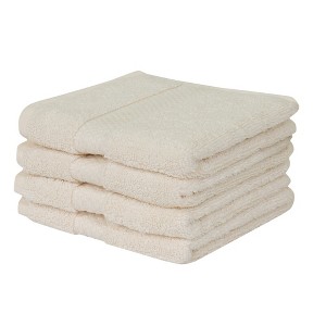 Splash Ultra-Soft Zero Twist 100% Ring Spun Cotton Face Washcloth Set – Reversible, 550 GSM, Soft, Highly Absorbent Towels for Bathroom - 12" x 12" - 1 of 4