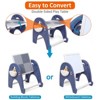 4 in 1 Kids' Table and Chair Set,Toddler Foldable Building Block Table with Standing Magnetic Whiteboard Art Easel - 4 of 4
