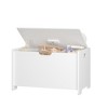 TopComfy Decorative Storage Cabinets Kids Toy Box with Safety Lid for Playroom and Bedroom, White, 23.62"*14.96"*18.9" - 2 of 4