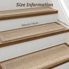 MontVoo Minimalist Soft Non-Slip Stair Treads Taupe（Set Of 15） - 3 of 4