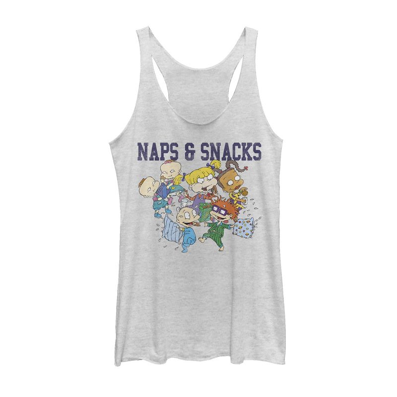 Women's Rugrats Naps and Snacks Racerback Tank Top, 1 of 4