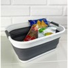 SAMMART 18L (4.7 gallon) Collapsible Washing Tub - Toys container, White/Grey - 4 of 4