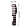 Unique Bargains Durable Hair Straightening Comb For Curly Hair Black 1 Pc - 2 of 4