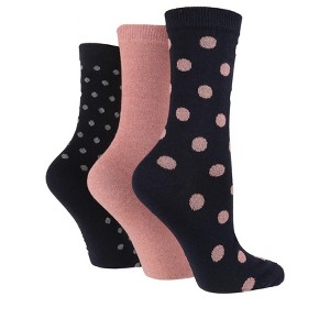 Women's Spot Jacquard Crew Sock - 1 of 4