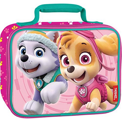 Lunch Box - Paw Patrol - Pink - Skye And Everest - Rainbow - Insulated